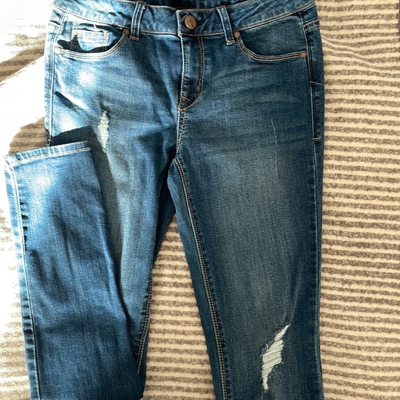 NWOT 1822 DENIM CATRIONA TENCEL DISTRESSED SKINNY JEANS SIZE 29/8 - Picture 4 of 5